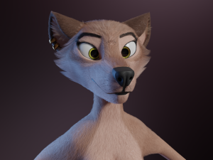 Maylin Anthro Wolf 3D Модель