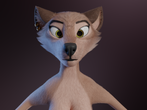 Maylin Anthro Wolf 3D Модель