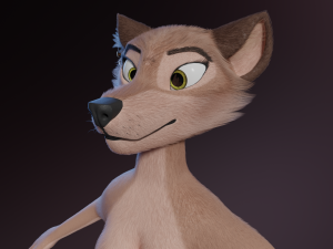 Maylin Anthro Wolf 3D Модель