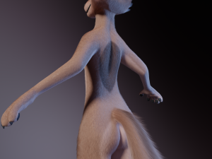 Maylin Anthro Wolf 3D Модель
