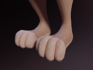 Maylin Anthro Wolf 3D Модель