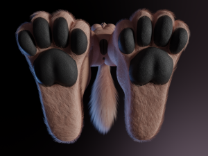 Maylin Anthro Wolf 3D Модель