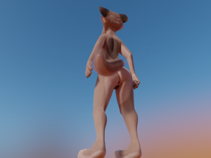 Maylin Anthro Wolf 3D Модель