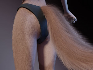 Maylin Anthro Wolf 3D Модель