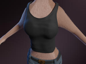 Maylin Anthro Wolf 3D Модель