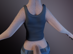Maylin Anthro Wolf 3D Модель