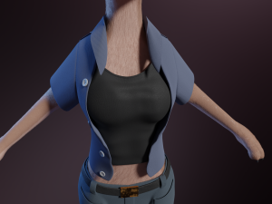 Maylin Anthro Wolf 3D Модель