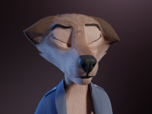 Maylin Anthro Wolf 3D Модель