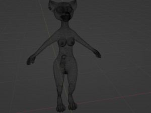 Maylin Anthro Wolf 3D Модель