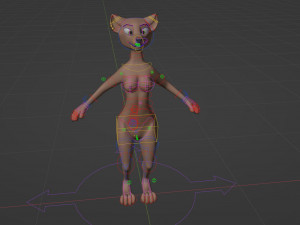 Maylin Anthro Wolf 3D Модель