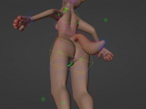 Maylin Anthro Wolf 3D Модель