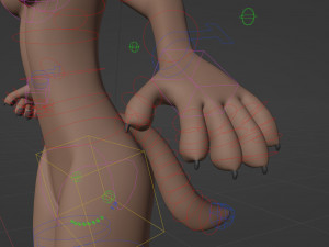 Maylin Anthro Wolf 3D Модель