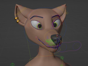 Maylin Anthro Wolf 3D Модель