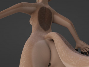 Maylin Anthro Wolf 3D Модель