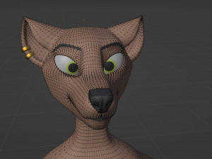 Maylin Anthro Wolf 3D Модель
