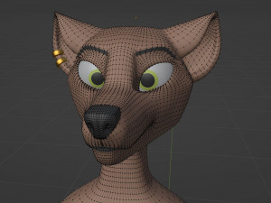 Maylin Anthro Wolf 3D Модель