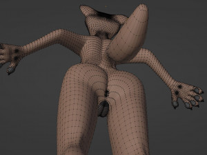 Maylin Anthro Wolf 3D Модель