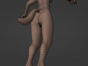 Maylin Anthro Wolf 3D Модель