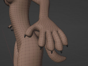 Maylin Anthro Wolf 3D Модель