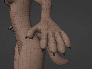 Maylin Anthro Wolf 3D Model