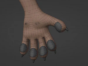 Maylin Anthro Wolf 3D Model
