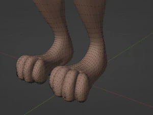 Maylin Anthro Wolf 3D Model