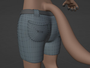 Maylin Anthro Wolf 3D Модель