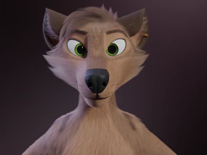 Kovu Anthro Lupo Modello 3D