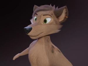 Kovu Anthro Lupo Modello 3D