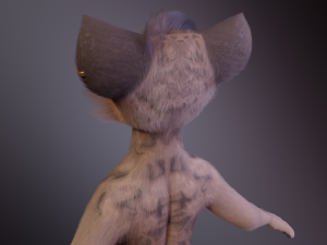 Kovu Anthro Wolf 3D Model