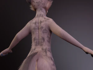 Kovu Anthro Lupo Modello 3D