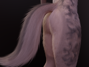 Kovu Anthro Wolf 3D Model