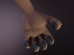 Kovu Anthro Wolf 3D Model