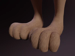 Kovu Anthro Lupo Modello 3D