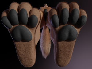 Kovu Anthro Wolf 3D Model