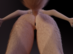 Kovu Anthro Wolf 3D Model