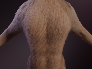 Kovu Anthro Wolf 3D Model