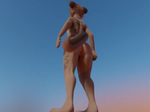 Kovu Anthro Lupo Modello 3D