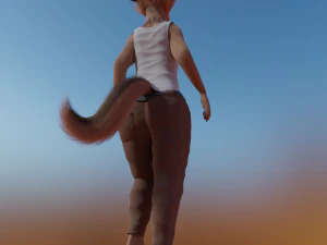Kovu Anthro Lupo Modello 3D