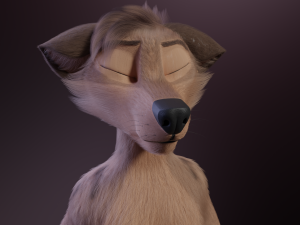 Kovu Anthro Wolf 3D Model