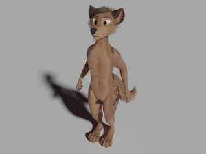 Kovu Anthro Lupo Modello 3D