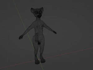 Kovu Anthro Lupo Modello 3D