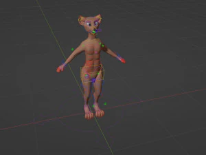 Kovu Anthro Lupo Modello 3D