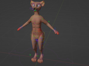 Kovu Anthro Wolf 3D Model