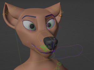 Kovu Anthro Wolf 3D Model