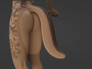 Kovu Anthro Lupo Modello 3D