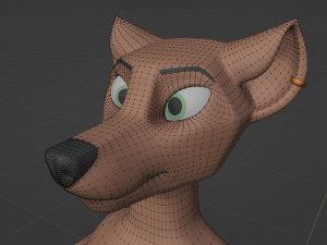Kovu Anthro Wolf 3D Model