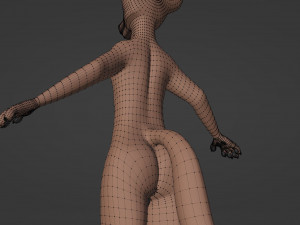 Kovu Anthro Wolf 3D Model
