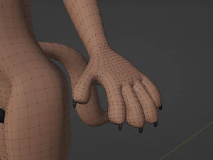 Kovu Anthro Lupo Modello 3D