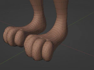 Kovu Anthro Lupo Modello 3D